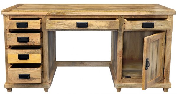 Písací stôl Devi 160x80x76 indický masív mango