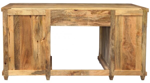Písací stôl Devi 160x80x76 indický masív mango