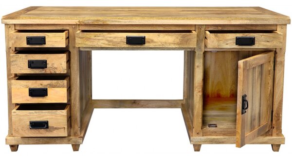 Písací stôl Devi 160x80x76 indický masív mango