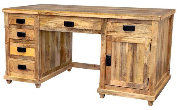 Písací stôl Devi 160x80x76 indický masív mango
