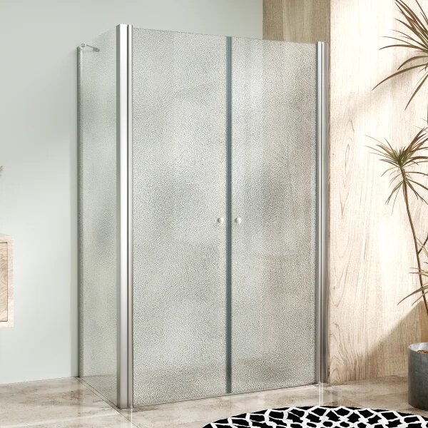 BETA COMBI Chrom 90x80 Grape Obdĺžnikový sprchovací kút bez vaničky