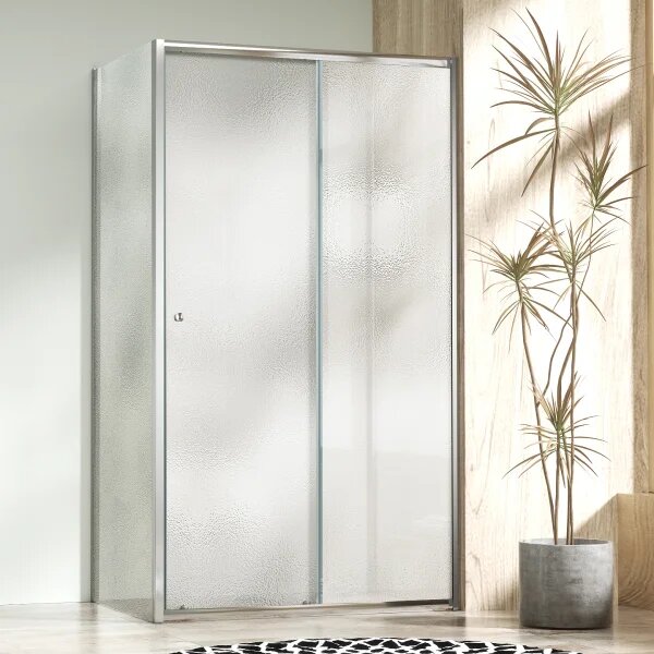 NICOL COMBI Chrom 90x70 grape Sprchovací kút s posuvnými dverami