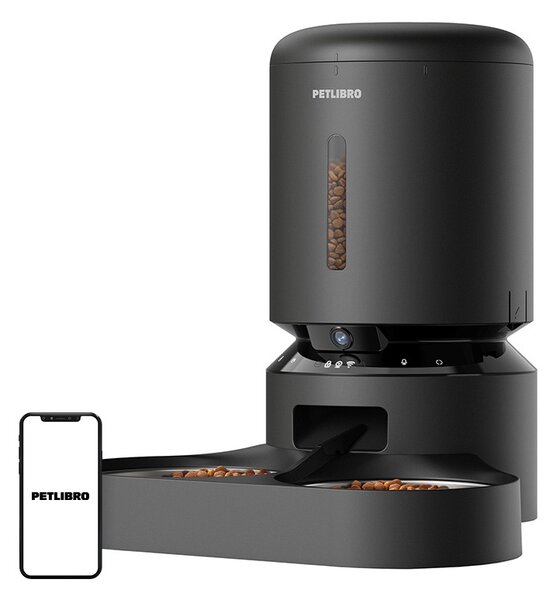 Petlibro Automatický kŕmidlo pre kameru Petlibro Granary s dvojitou miskou, 5 l (čierny)