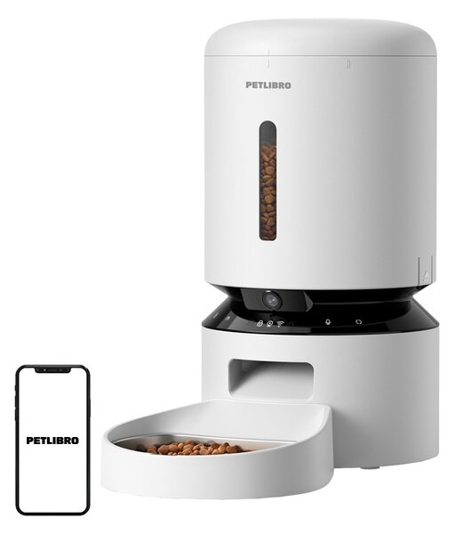 Dávkovač krmiva Petlibro Granary s kamerou, 5 l (biely)