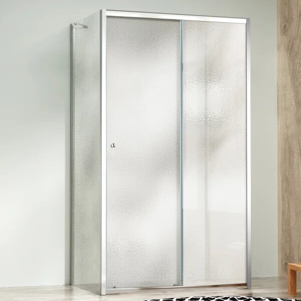 NICOL COMBI II Chróm 80x110x80 Grape Sprchovací kút s posuvnými dverami
