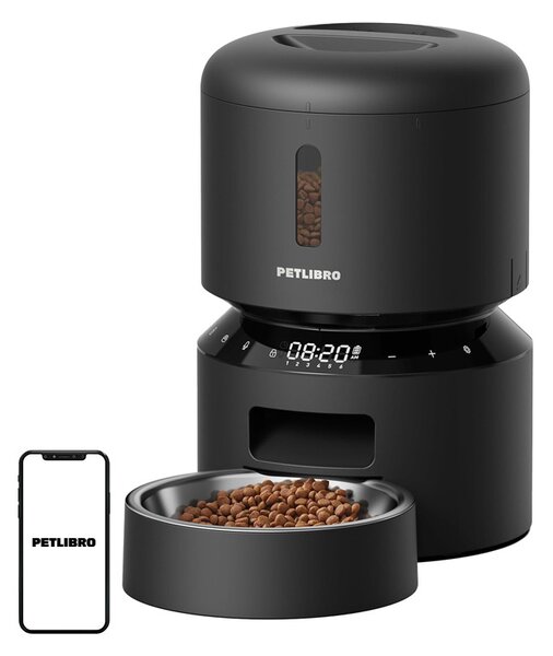 PETLIBRO Granary – dávkovač krmiva pre domáce zvieratá, 3 l (čierny)