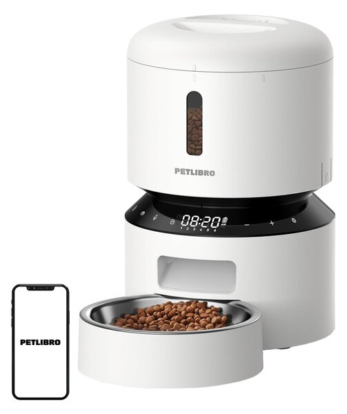 PETLIBRO Granary – dávkovač krmiva pre domáce zvieratá, 3 l (biely)