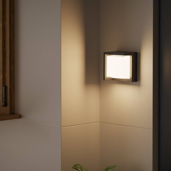 Forlight Nástenné svietidlo LED Creu, dĺžka 17 cm, čierne, Čierna, Plast, Moderný, Nástenné svietidlo