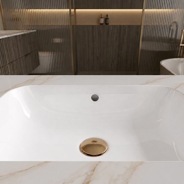 Nástenné umývadlo REA Aresa Grey Gold 60