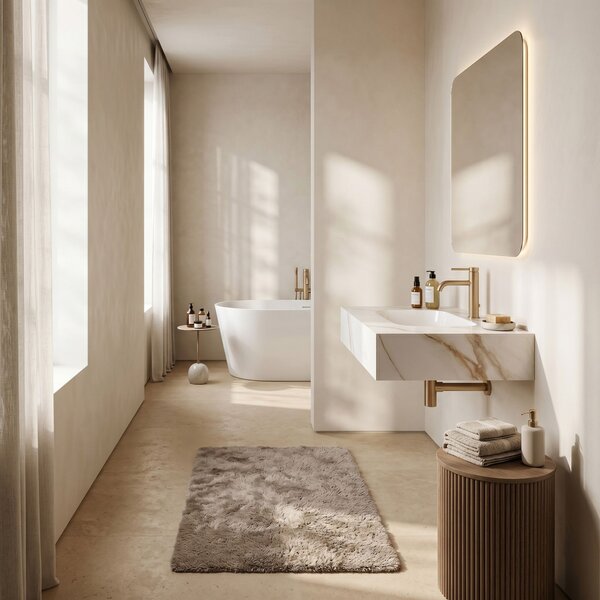 Nástenné umývadlo REA Aresa Grey Gold 60