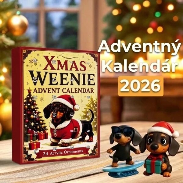 Dachsxmas™ Jazvečík 24-dňový Adventný Kalendár