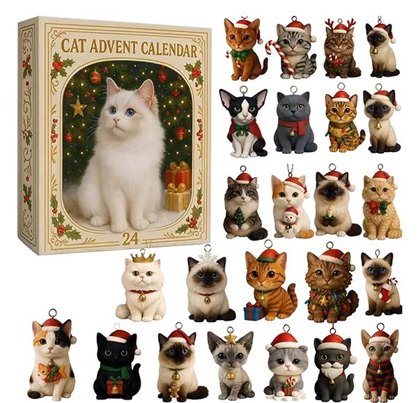 Adventný Kalendár Adventkitty™ 3d Mačky