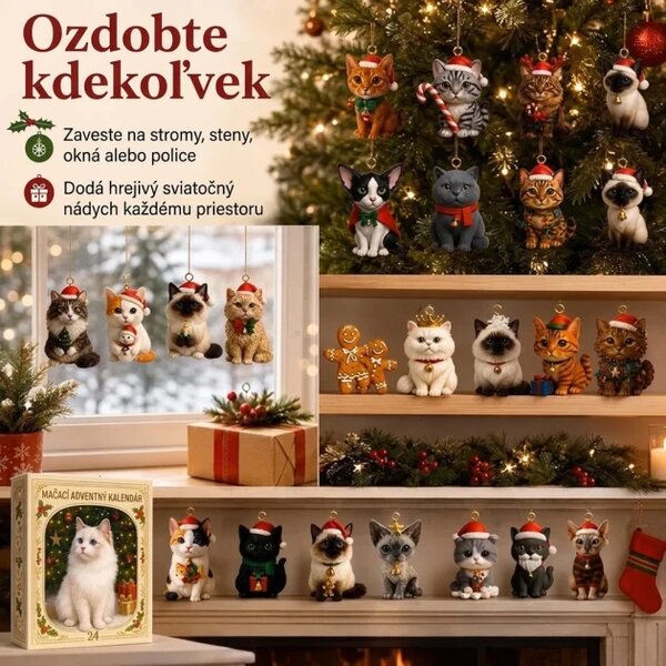 Adventný Kalendár Adventkitty™ 3d Mačky