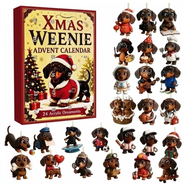 Dachsxmas™ Jazvečík 24-dňový Adventný Kalendár