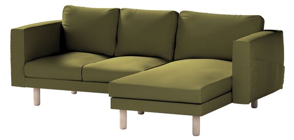 Poťah na sedačku Norsborg s ležadlom - 3 os. farba produktu zelená látka zapletaná