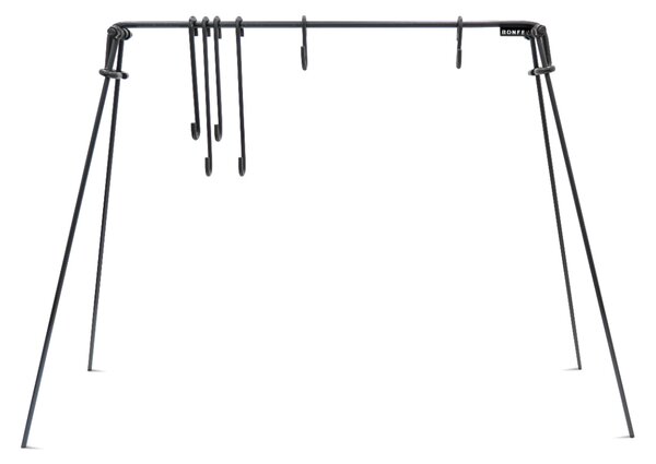 BonFeu FireBridge BonBridge - Gril nad krbom - čierny - oceľ - 111x46x150 cm