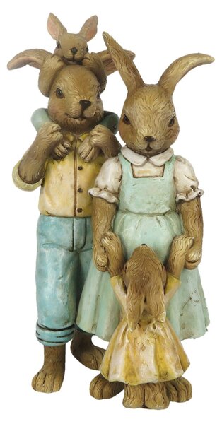 Veľkonočné dekorácie králičie rodinky - 8 * 6 * 15 cm