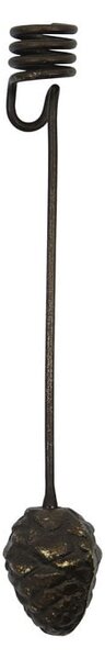 Závesný svietnik na stromček Mini cone Antique brown – set 4 ks