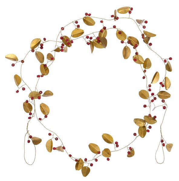 Dekoratívna girlanda Leafi Brass 183 cm