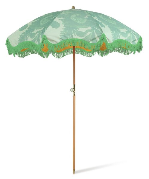 Pistáciový plážový slnečník Floral Pistachio - Ø 200 * 230 cm