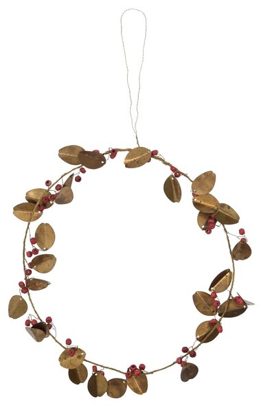 Dekoratívny veniec Auric Golden 20 cm