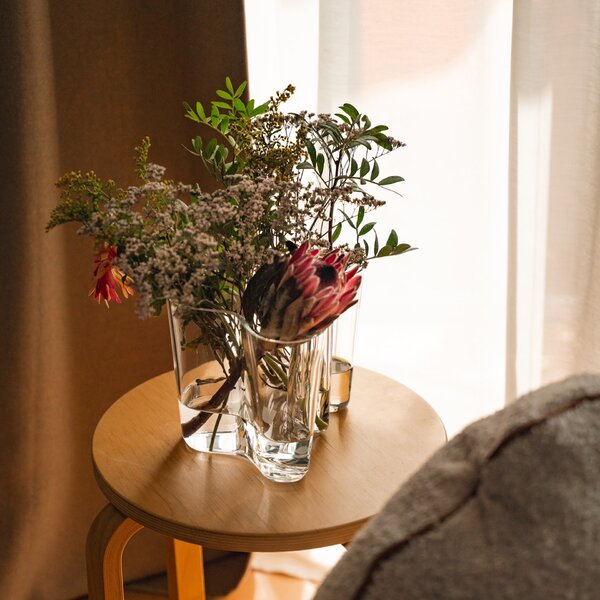 Sklenená váza Aalto 16 cm – Clear