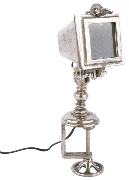 Strieborná stolná lampa Industriale - 50*19*20 cm