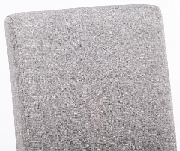 Jedálenská stolička Inn (SET 2 ks) - látka, nohy čierne - Svetlo sivá