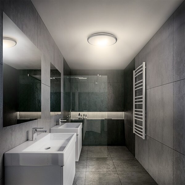 SOLIGHT LED osvetlenie s ochranou proti vlhkosti, IP54, 18W, 1530lm, 3CCT, 33cm