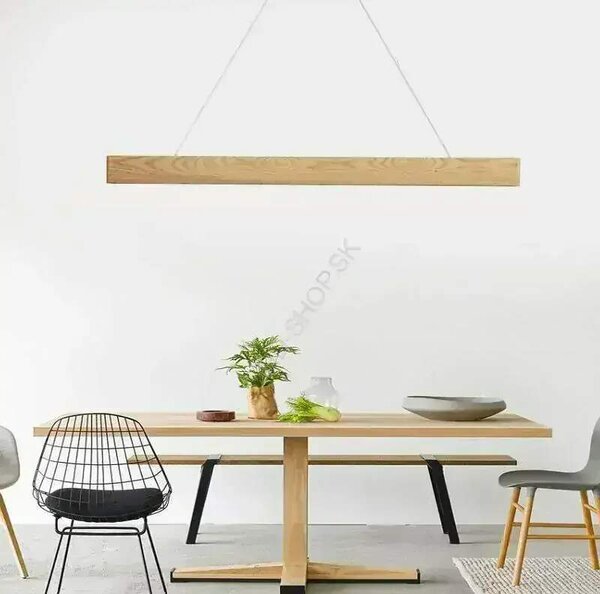 LED závesné svietidlo 22W 4000K masívne drevo (WRL0121)
