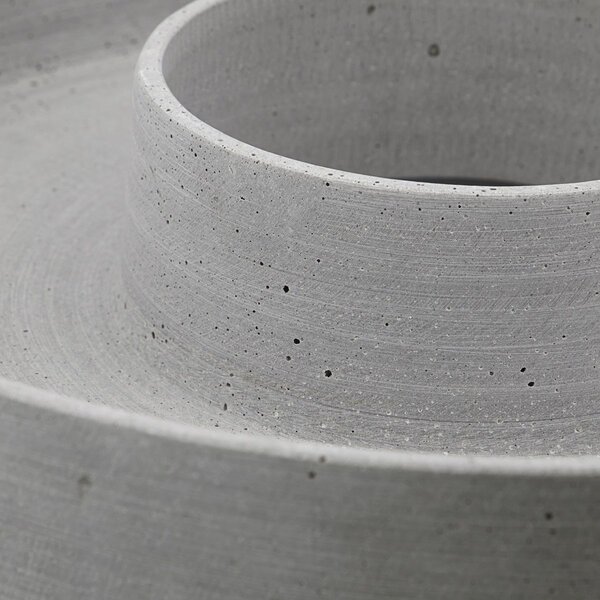 Svietnik The Ring Grey Polystone 45 cm