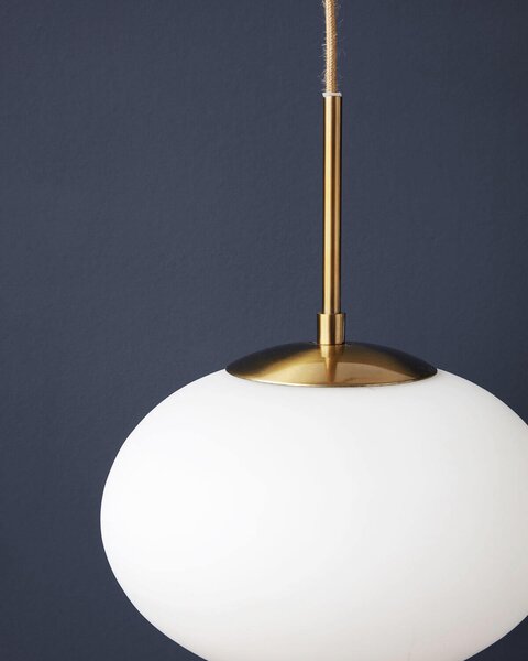 MUZZA Stropná lampa Ola ⌀ 30 cm biela