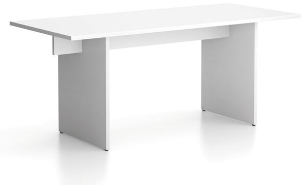 Kancelársky stôl single SOLID, 180x80 cm, biela