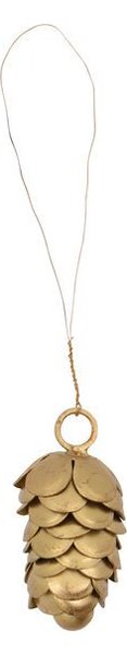 Vianočná ozdoba Pine Cone Gold - set 2 ks