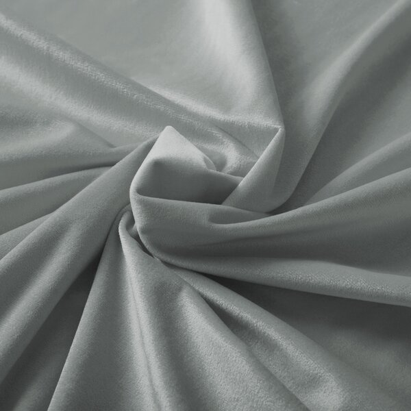Biante Zamatový oválny obrus Velvet Prémium SVP-046 Svetlo sivý 50x100 cm