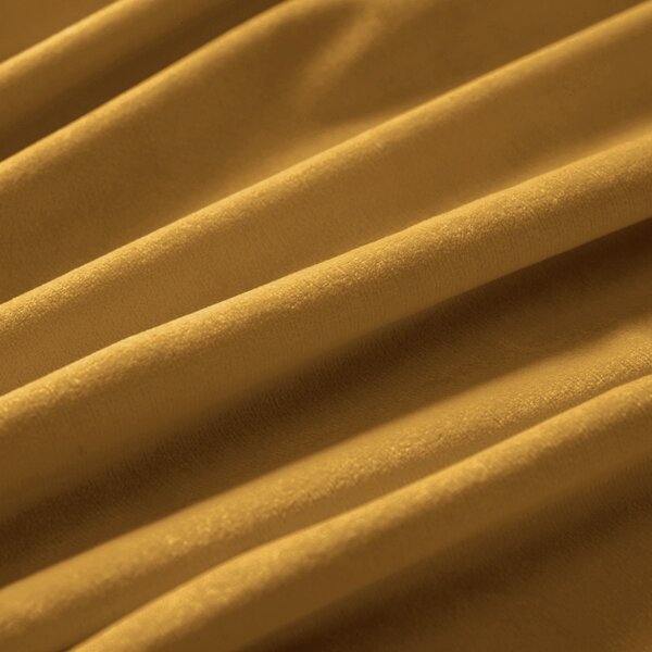 Biante Zamatový záves Velvet Prémium SVP-047 Horčicový 135x140 cm