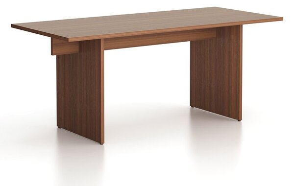Kancelársky stôl single SOLID, 180x80 cm, orech