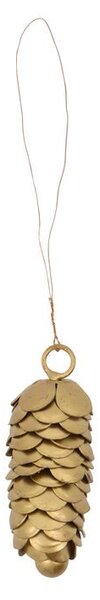 Vianočná ozdoba Pine Cone Gold - set 2 ks