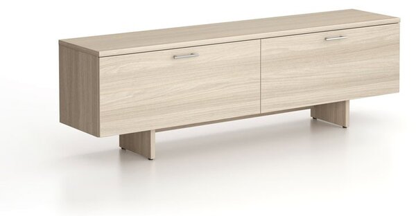 Skrinka nízka SOLID, 1800 x 400 x 550 mm, dub prírodný