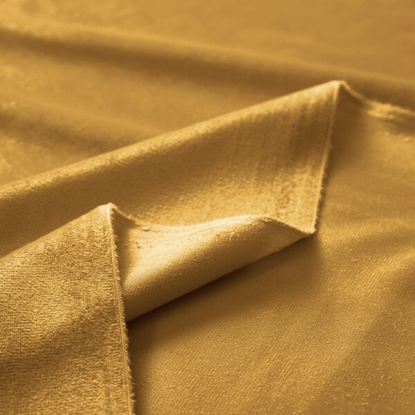 Biante Zamatový záves Velvet Prémium SVP-047 Horčicový 135x140 cm