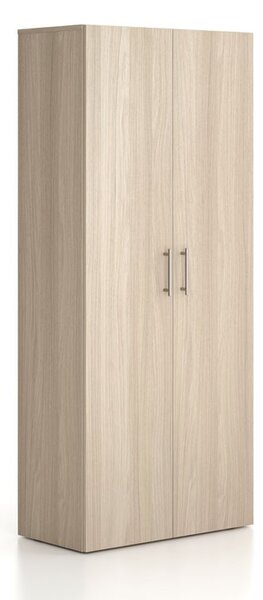 Kancelárska skriňa vysoká SOLID, 800 x 400 x 1830 mm, dub prírodný