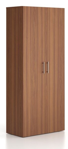 Kancelárska skriňa vysoká SOLID, 800 x 400 x 1830 mm, orech