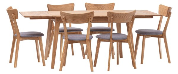 Rozkladací jedálenský stôl Urbano z dubového dreva - 1200(2000)x900x22mm