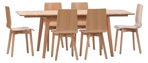 Rozkladací jedálenský stôl Urbano z dubového dreva - 1200(2000)x900x22mm