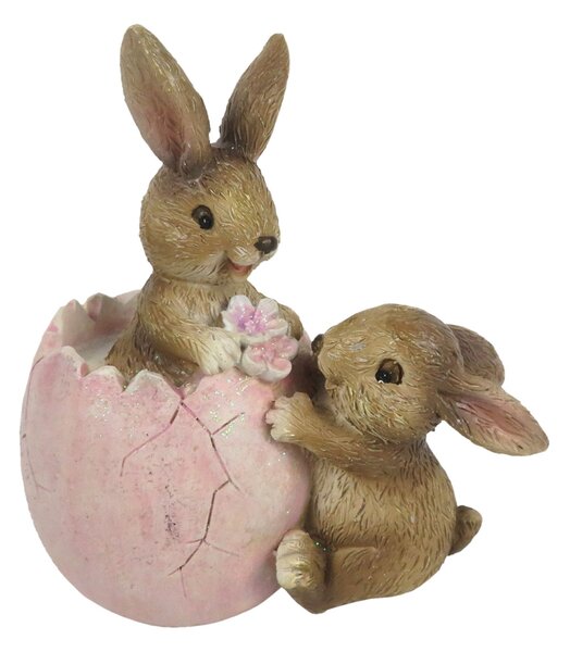 Dekorácia zajačikov s vajíčkom - 9 * 5 * 10 cm
