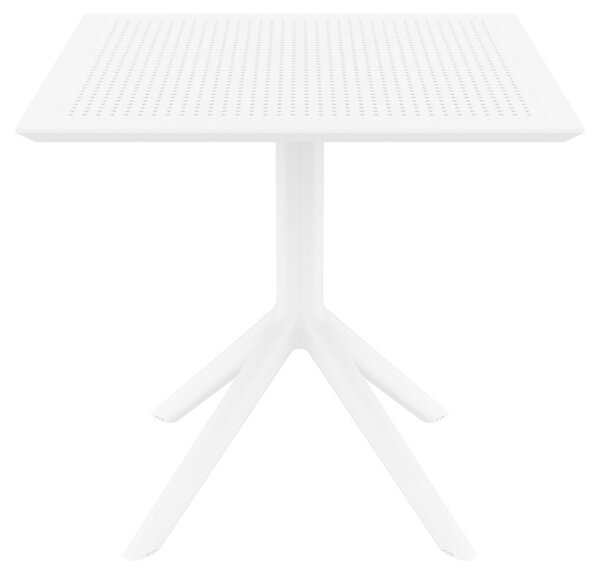 Stôl Sky 80 - v74 x 80 x 80 cm - Biela