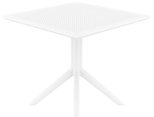 Stôl Sky 80 - v74 x 80 x 80 cm - Biela