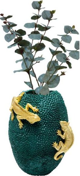 Chameleon Jack Fruit váza zelená/zlatá