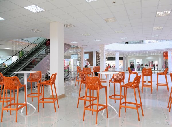 Plastová barová stolička Air - Oranžová
