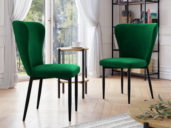 Mirjan24 Stolička Tenrek, Dostupné poťahy: Magic Velvet 2225, Farby nožičiek: čierna 5903211284489